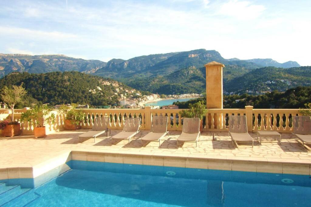 Apartamento En El Puerto De Soller Con Gran Terraza Privada Y Vistas Al Mar. Piscina Comunitaria. Localizado En Un Zona Tranquila Y Muy Soleada. Wifi Gratis Disponible. Parking. Экстерьер фото