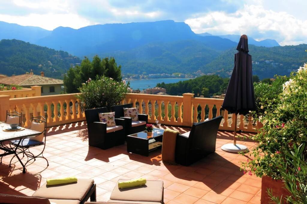 Apartamento En El Puerto De Soller Con Gran Terraza Privada Y Vistas Al Mar. Piscina Comunitaria. Localizado En Un Zona Tranquila Y Muy Soleada. Wifi Gratis Disponible. Parking. Экстерьер фото